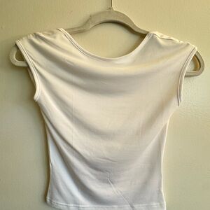 White Fox Backless White Women's Top